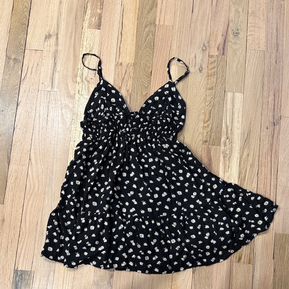 Aeropostale Black and White Floral Mini Dress